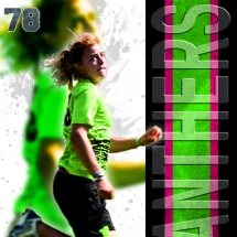 Disc Club Panthers ultimate player card (recto)